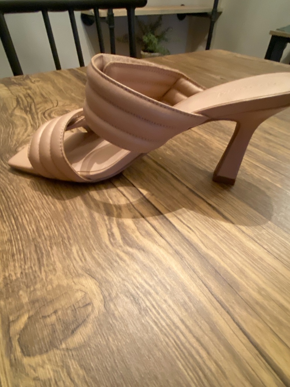 Abound Blush Quilted Double-Strap Slide Mules Size 8, EUC - Picture 2 of 7